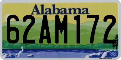 AL license plate 62AM172