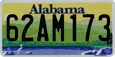 AL license plate 62AM173