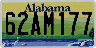 AL license plate 62AM177