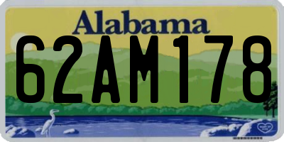 AL license plate 62AM178