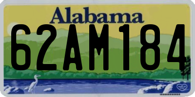 AL license plate 62AM184
