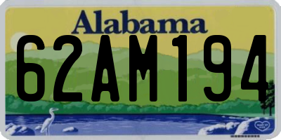 AL license plate 62AM194