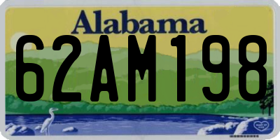 AL license plate 62AM198