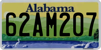 AL license plate 62AM207