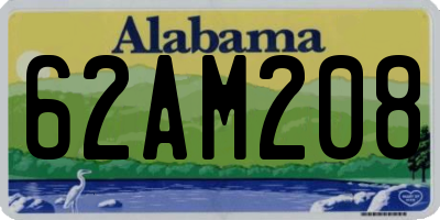 AL license plate 62AM208