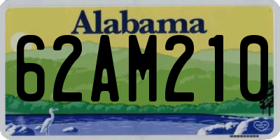 AL license plate 62AM210