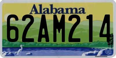 AL license plate 62AM214