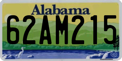 AL license plate 62AM215