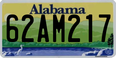 AL license plate 62AM217
