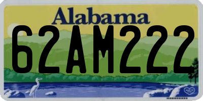 AL license plate 62AM222