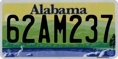 AL license plate 62AM237