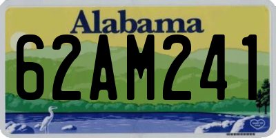AL license plate 62AM241