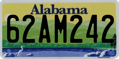 AL license plate 62AM242