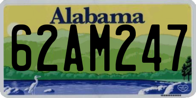AL license plate 62AM247