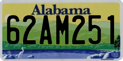 AL license plate 62AM251