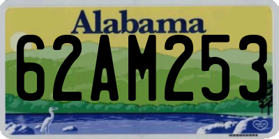 AL license plate 62AM253