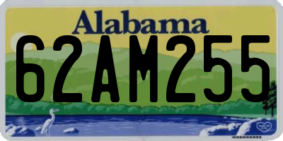 AL license plate 62AM255