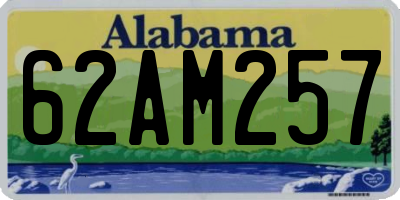AL license plate 62AM257