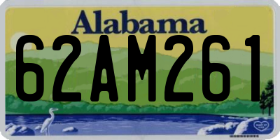 AL license plate 62AM261