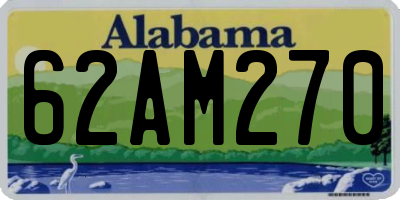 AL license plate 62AM270