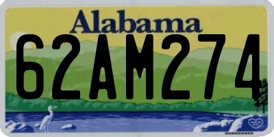AL license plate 62AM274