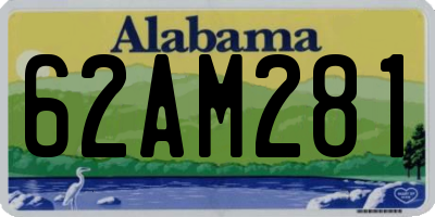 AL license plate 62AM281