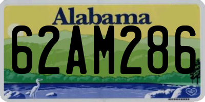 AL license plate 62AM286