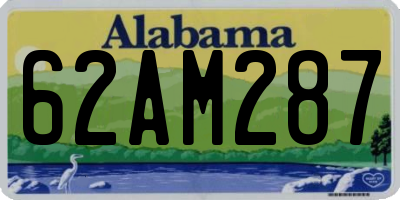 AL license plate 62AM287