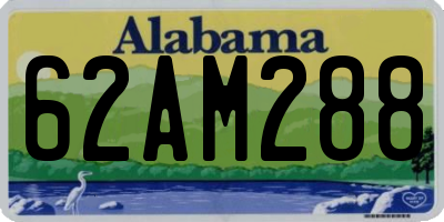 AL license plate 62AM288