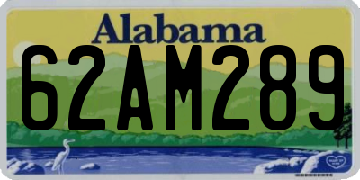 AL license plate 62AM289