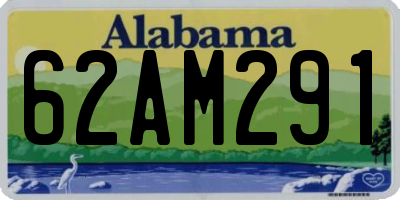 AL license plate 62AM291