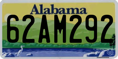 AL license plate 62AM292