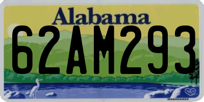 AL license plate 62AM293