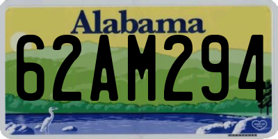 AL license plate 62AM294
