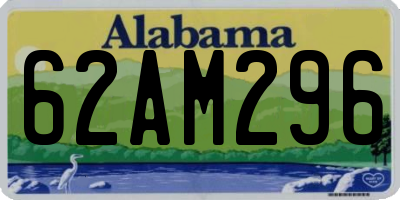 AL license plate 62AM296