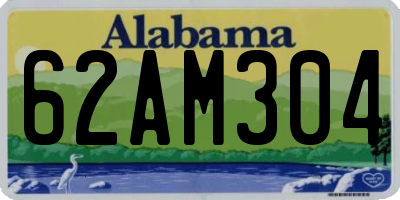 AL license plate 62AM304