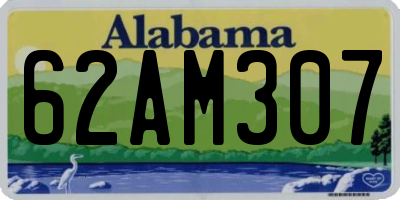 AL license plate 62AM307