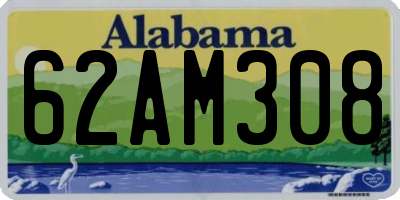 AL license plate 62AM308