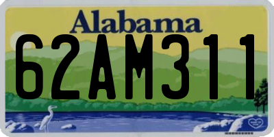 AL license plate 62AM311
