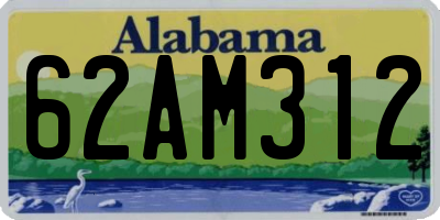 AL license plate 62AM312
