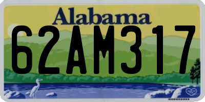 AL license plate 62AM317