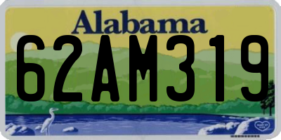 AL license plate 62AM319