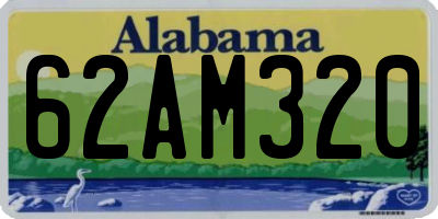 AL license plate 62AM320