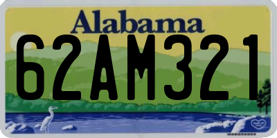 AL license plate 62AM321