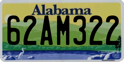 AL license plate 62AM322