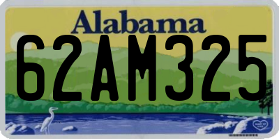 AL license plate 62AM325