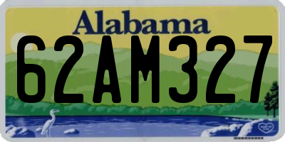 AL license plate 62AM327
