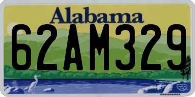 AL license plate 62AM329