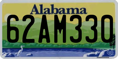 AL license plate 62AM330