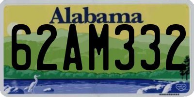 AL license plate 62AM332
